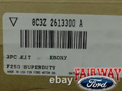 06 07 08 09 10 Super Duty F250 F350 OEM Ford Rubber Floor Mat 3-pc Crew Cab