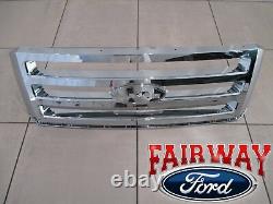 07 thru 14 Expedition OEM Genuine Ford Parts Chrome Grille Grill witho Emblem NEW