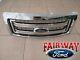 09 Thru 14 Ford F150 Oem Genuine Ford 2 Bar Chrome Grille Grill Withemblem New