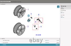 (1)FORD OEM 06-19 Explorer Edge Flex Taurus WheelCenter Cap Hub Cover 6F2Z1130B