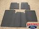 10 Thru 14 Ford F-150 Oem Black Rubber Floor Mat 3-pc Crew Cab With Sub-woofer