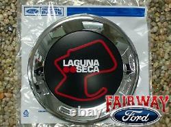 13 thru 14 Mustang Laguna Seca RED OEM Genuine Ford Faux Fuel Gas Cap Emblem