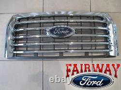 15 thru 17 F-150 OEM Genuine Ford Chrome 5-Bar Grille Grill witho Camera with Emblem
