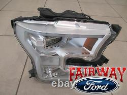 15 thru 17 F-150 OEM Genuine Ford Chrome LED Head Lamps Lights PAIR of RH & LH