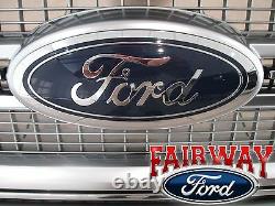 15 thru 17 F-150 OEM Genuine Ford Luxurious Chrome Platinum Mesh Grille with Emb