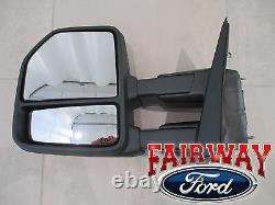 15 thru 17 F-150 OEM Genuine Ford Manual Telescopic Trailer Tow Mirrors PAIR
