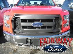 15 thru 17 F-150 OEM Genuine Ford Molded Carbon Black Grille Grill with Emblem NEW