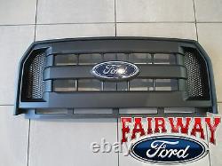 15 thru 17 F-150 OEM Genuine Ford Molded Carbon Black Grille Grill with Emblem NEW