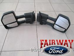 15 thru 20 F-150 OEM Genuine Ford Power Trailer Tow Mirrors PAIR for XL & XLT