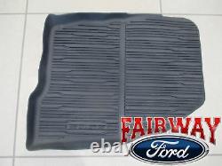 16 thru 21 Edge OEM Genuine Ford Tray Style Molded Black Floor Mat Set 4-pc NEW
