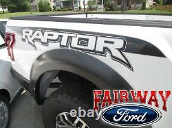 17 & 18 F-150 RAPTOR OEM Genuine Ford Bedside Emblems Decals Pair of 2 in Ebony