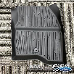 17 thru 19 Explorer OEM Genuine Ford Tray Style Molded Black Floor Mat Set 4-pc
