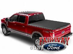 17 thru 21 Super Duty OEM Genuine Ford Soft Roll-Up Tonneau Cover 8' Long Bed