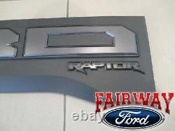 19 thru 20 F-150 OEM Genuine Ford SVT RAPTOR Tail Gate Applique Rear Trim Panel