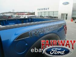 19 thru 20 F-150 RAPTOR OEM Genuine Ford Bedside Emblems Decals Pair of 2