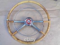 1954 Ford Deluxe STEERING WHEEL with HORN RING Original Accessory