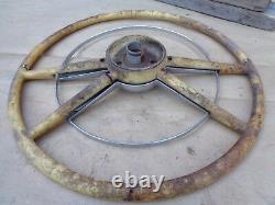 1954 Ford Deluxe STEERING WHEEL with HORN RING Original Accessory