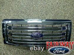 2009 thru 2014 F-150 OEM Genuine Ford Parts Chrome Lariat Grille with Emblem NEW