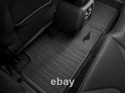 2021 Mustang Mach-E OEM Genuine Ford Tray Style Molded Black Floor Mat Set 3-pc