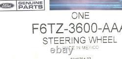 FORD OEM 92-1997 Ford F-150 F-250 F-350 Black Leather Steering Wheel F6TZ3600AAA