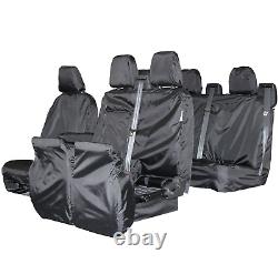 Ford Transit Custom Crew Cab 2016 Waterproof Seat Covers Full Set Fronts & Rears
