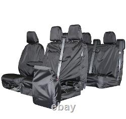 Ford Transit Custom Crew Cab 2017 Waterproof Seat Covers Full Set Fronts & Rears