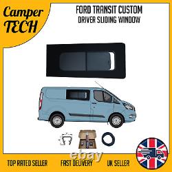 Ford Transit Custom DRIVER Side SLIDING Window With Bonding Kit + U Trim