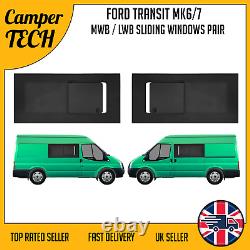 Ford Transit MK6/7 MWB/LWB/XLWB SLIDING OPENING Windows PAIR