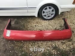 Ford escort mk4 RS Turbo S2 Xr3i Rear Bumper Red Collection Only C/W Insert