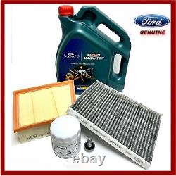 Genuine Ford EcoSport 1.0 Service Kit Oil Air Cabin Filters & 5L Castrol Oil