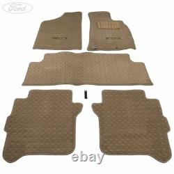 Genuine Ford Everest Front & Rear Floor Carpet Mats Kit Velour 2009-2015 1488947