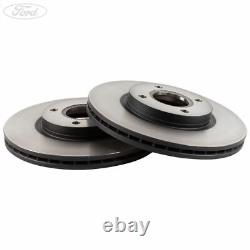 Genuine Ford Fiesta Mk7 ST Front Vented Brake Discs 278mm 4 Stud 1751584