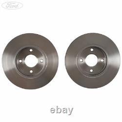 Genuine Ford Fiesta Mk7 ST Front Vented Brake Discs 278mm 4 Stud 1751584