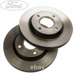 Genuine Ford Front Fiesta Mk7 Front Brake Discs Pair 258mm Vented 1679853