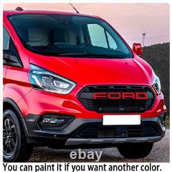 Grill For 2018-2023 Ford Transit Custom Grille Raptor Style Upgrade Mesh Black