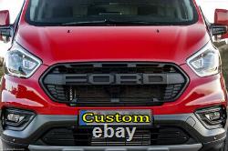 Grill For 2018-2023 Ford Transit Custom Grille Raptor Style Upgrade Mesh Black