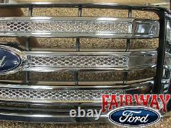 09-14 Ford F150 Oem D'origine Ford 3 Bar Grill Grille Mesh Chrome Withemblem