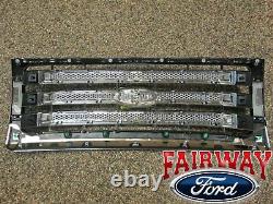 09-14 Ford F150 Oem D'origine Ford 3 Bar Grill Grille Mesh Chrome Withemblem