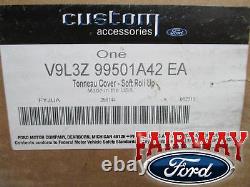 09 À Travers 14 Ford F-150 Oem Genuine Ford Soft Roll-up Tonneau Bed Cover 6.5' Nouveau