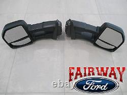 15 À 17 F-150 Oem Véritable Ford Manuel Télescopique Remorque Tow Mirrors Pair