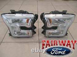 15 À Travers 17 F-150 Oem Authentique Ford Chrome Led Lampes Frontales Paire De Rh & Lh
