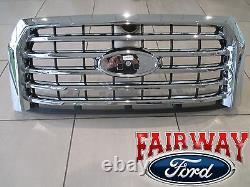 15 À Travers 17 F-150 Oem Genuine Ford Parts Chrome 5-bar Grille Grill Witho Camera Nouveau