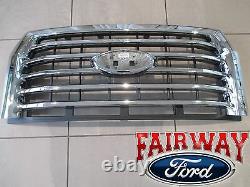 15 À Travers 17 F-150 Oem Genuine Ford Parts Chrome 5-bar Grille Grill Witho Camera Nouveau