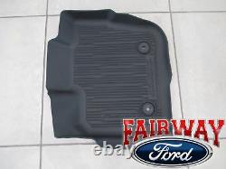 17 À 20 Fusion Oem Genuine Ford Tray Style Molded Black Floor Mat Set 4 Pièces