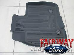 17 À Travers 19 Explorer Oem Genuine Ford Tray Style Molded Black Floor Mat Set 4-pc