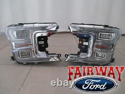 18 À Travers 20 F-150 Oem Authentique Ford Chrome Led Lampes Frontales Paire De Rh & Lh