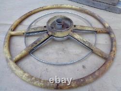 1954 Ford Deluxe Volant Avec Horn Ring Accessoire Original