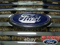 2009-2014 F-150 Oem D'origine Ford Parts Chrome Billettes Grille Withemblem Nouveau