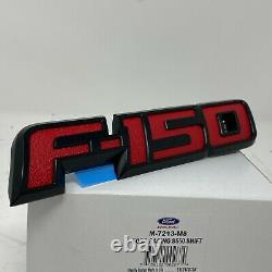 2009 Thru 2014 Ford F-150 Oem Véritable Red Fx4 Fender & Tail Gate Emblem Set 3pcs