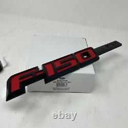 2009 Thru 2014 Ford F-150 Oem Véritable Red Fx4 Fender & Tail Gate Emblem Set 3pcs